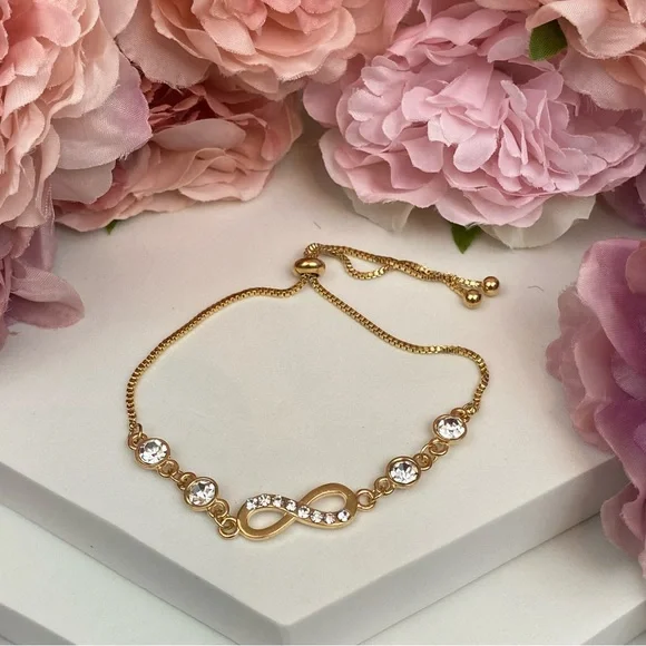Glam Crystal Infinity Bracelet - Picture 13 of 16